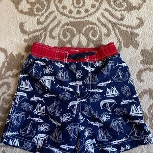 Mud Pie Nautical Shorts Blue and Red